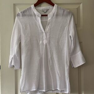 Gauzy Boho 3/4 Sleeve Peasant Blouse